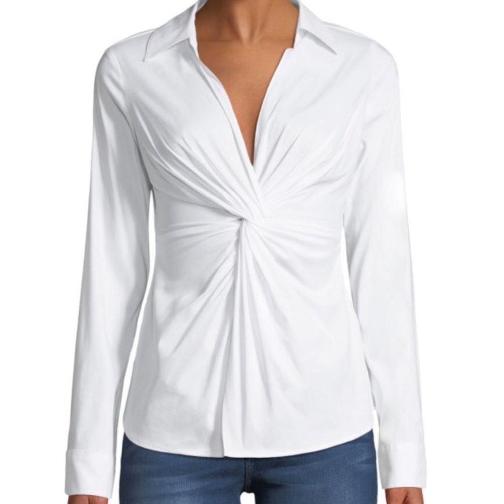 Bailey 44 Tallula Twist Front Cinched Blouse NWOT